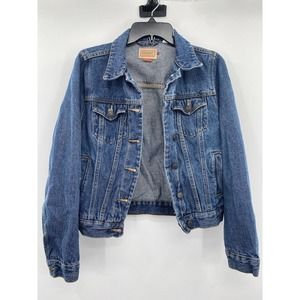 C.E. SCHMIDT FIT FOR HER Women’s Denim Truckers Jean Jacket Small